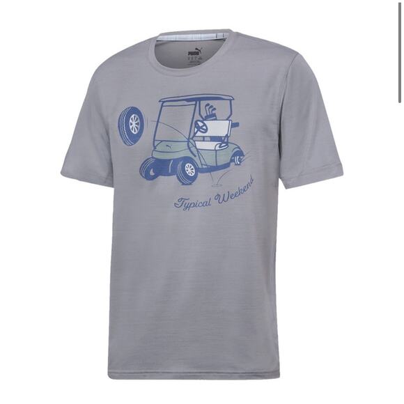Puma Golf CLOUDSPUN Typical Weekend Performance T-Shirt - Picture 1 of 6